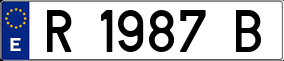 Trailer License Plate
